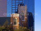 USA, Texas, DALLAS, downtown skyscrapers, architecture and First Methodist Church, DAL55JPL