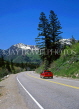 USA, Utah, WASATCH MOUNTAINS, road through Little Cottonwood Canyon, UTH466JPL