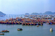 VIETNAM, Halong Bay, Cat Ba Island, fishing boats, VT498JPL