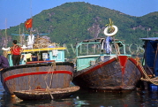 VIETNAM, Halong Bay, fishing boats, VT492JPL