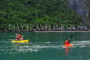 VIETNAM, Halong Bay, tourists kayaking, VT1965JPL