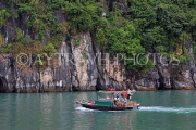 VIETNAM, Halong Bay, traditional fishing boat, VT1800JPL