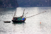 VIETNAM, Halong Bay, traditional fishing boat, VT1803JPL