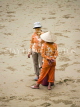 VIETNAM, Halong Bay, workers on beach, VT530JPL