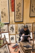 VIETNAM, Hanoi, caligraphy artist at work, VT554JPL