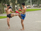 VIETNAM, Hanoi, kickboxers working out, VT536JPL