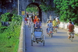 VIETNAM, Hue, bicycle traffic on gateway to the old city, VT306JPL
