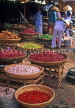VIETNAM, Hue, market scene, onions, chillies arranged in baskets, VT350JPL