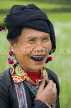 VIETNAM, Lao Cai province, Sapa, Tam Duong, Black Lu tribe woman, black teeht, VT634JPL