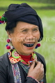 VIETNAM, Lao Cai province, Sapa, Tam Duong, Black Lu tribe woman, black teeht, VT634JPL