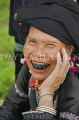 VIETNAM, Lao Cai province, Sapa, Tam Duong, Black Lu tribe woman, black teeth, VT635JPL