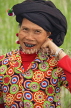 VIETNAM, Lao Cai province, Sapa, Tam Duong, Black Lu tribe woman, black teeth, VT636JPL