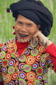 VIETNAM, Lao Cai province, Sapa, Tam Duong, Black Lu tribe woman, black teeth, VT636JPL
