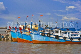 VIETNAM, Mekong Delta, fishing boats along the waterways, VT706JPL