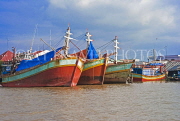 VIETNAM, Mekong Delta, fishing boats along the waterways, VT707JPL