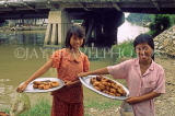 VIETNAM, Mekong Delta, two sweet sellers (girls) posing, VT416JPL
