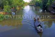 VIETNAM, Mekong Delta, waterway and boat, VT302JPL