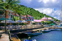 VIRGIN ISLANDS (British), Tortola, Sopers Hole, Pussers Landing waterfront, BVI1188JPL