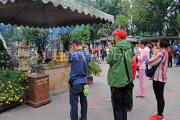 Vietnam, HANOI, Dien Huu Temple site (by One Pillar Pagoda), worshippers, VT1687JPL