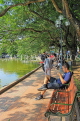 Vietnam, HANOI, Hoan Kiem Lake, and promenade, VT1193JPL