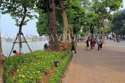 Vietnam, HANOI, Hoan Kiem Lake, lakeside and promenade, VT1533JPL