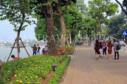 Vietnam, HANOI, Hoan Kiem Lake, lakeside and promenade, VT1534JPL