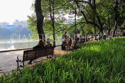 Vietnam, HANOI, Hoan Kiem Lake, lakeside promenade, VT1540JPL