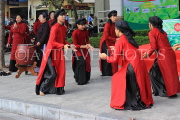 Vietnam, HANOI, Hoan Kiem Lake area, free cultural dance performance, VT1732JPL