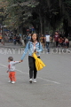 Vietnam, HANOI, Hoan Kiem Lake area, people enjoying weekend pedestrianised area, VT1704JPL