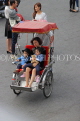 Vietnam, HANOI, Old Quarter, Cyclo taxi, with mother and two children, VT1320JPL