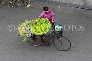 Vietnam, HANOI, Old Quarter, Street Vendor, bicycle loaded with fruit, VT1486JPL