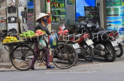Vietnam, HANOI, Old Quarter, Street Vendor, bicycle loaded with fruit, VT1513JPL