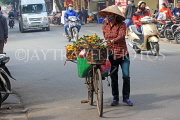 Vietnam, HANOI, Old Quarter, Street Vendor, bicycle loaded with fruit, VT1517JPL