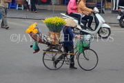 Vietnam, HANOI, Old Quarter, Street Vendor, flower seller, VT1384JPL