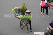Vietnam, HANOI, Old Quarter, Street Vendor, flower seller, VT1386JPL