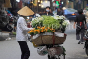 Vietnam, HANOI, Old Quarter, Street Vendor, flower seller, VT1505JPL