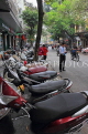 Vietnam, HANOI, Old Quarter, motorbike parking, VT1556JPL