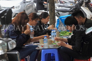 Vietnam, HANOI, Old Quarter, street food, people dining, VT1735JPL