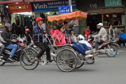 Vietnam, HANOI, Old Quarter, street scene and Cyclo, VT1041JPL