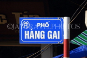 Vietnam, HANOI, Old Quarter, street sign, VT1184JPL