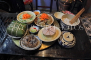 Vietnam, HANOI, Tet (New Year) traditional feast on meal tray, VT866JPL