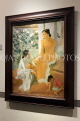 Vietnam, HANOI, Vietnam Fine Arts Museum, exhibits, 2 girls and boy, oil on canvas, VT802JPL