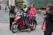 Vietnam, HANOI, biking, family on a bike, VT1263JPL