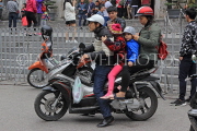 Vietnam, HANOI, biking, family on a bike, VT1264JPL