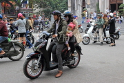 Vietnam, HANOI, biking, family on a bike, VT1267JPL