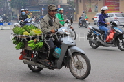 Vietnam, HANOI, motorbiker loaded with fruit, VT1399JPL