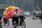 Vietnam, HANOI, motorbiker loaded with goods, VT1398JPL