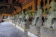 Vietnam, Ninh Binh, BAI DINH TEMPLE, corridor of Arhat statues, VT2166JPL