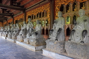 Vietnam, Ninh Binh, BAI DINH TEMPLE, corridor of Arhat statues, VT2168JPL
