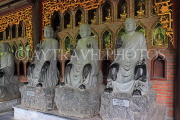 Vietnam, Ninh Binh, BAI DINH TEMPLE, corridor of Arhat statues, VT2169JPL